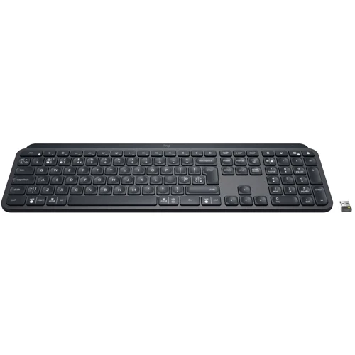 Клавиатура Logitech MX Keys Advanced for Business Wireless Illuminated UA Graphite (920-010251): Подключение беспроводное