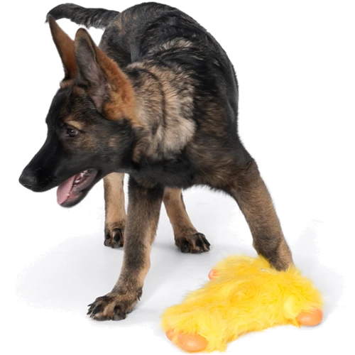 Іграшка пищалка для собак West Paw Peet Lemon/Піт пухнастий лимонний (DD017LEM): Виробник West Paw