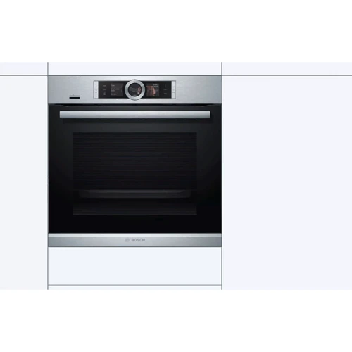 Духовой шкаф электрический Bosch HBG676ES6: Объем, л 71