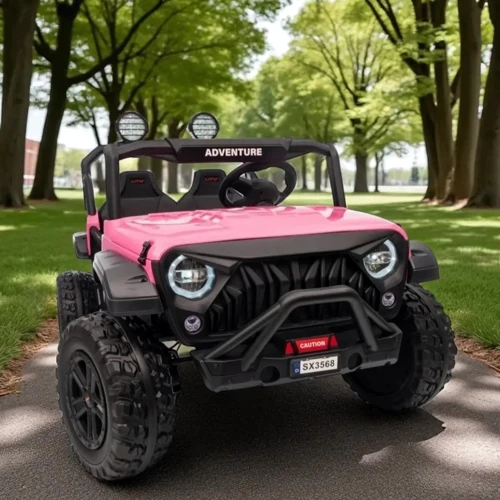 Детский электромобиль Bambi Джип розовый (M 6206EBLR-8(24V))