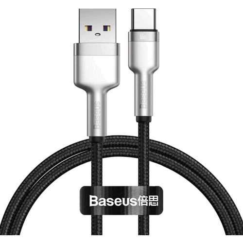 Кабель Baseus USB Cable to USB-C Cafule Metal Data 66W 1m Black (CAKF000101)