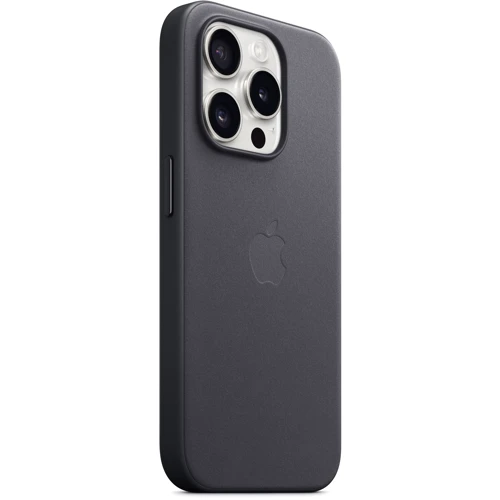 Чехол для iPhone Apple iPhone 15 Pro FineWoven Case with MagSafe - Black (MT4H3ZM/A): Материалы Ткань