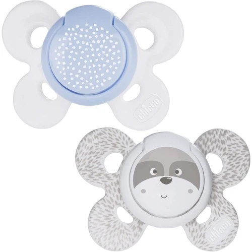 Пустушка Chicco Physio Comfort силікон 0-6 міс. 2 шт (74931.21.00.00): Вид пустушки классическая