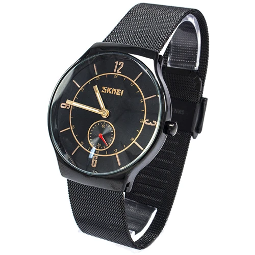 Наручний годинник Skmei 9163 Black: Водонепроникність 3 ATM