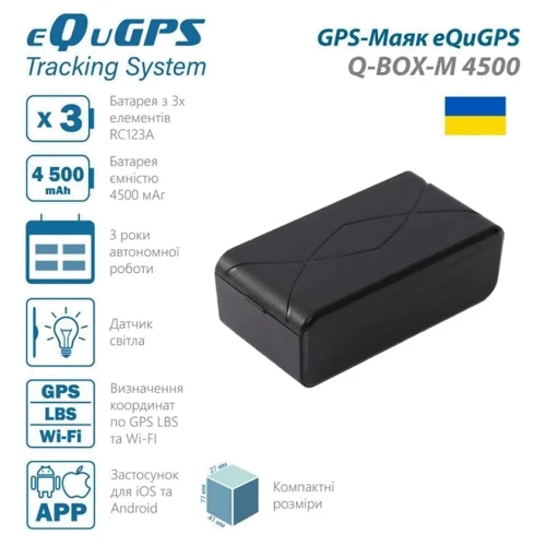GPS-Маяк eQuGPS Q-BOX-M 4500 (TravelSIM): Производитель eQuGPS