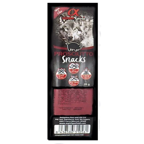 Лакомство для собак Alpha Spirit Snacks Prosciutto с прошуто кубики 35 г (as4001335)