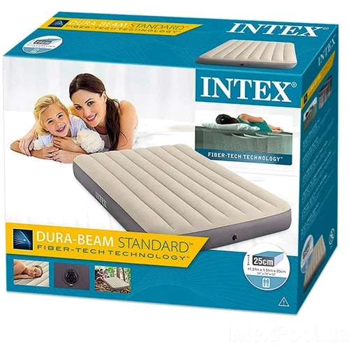 Надувний матрац Intex сірий (64102): Колір сірий