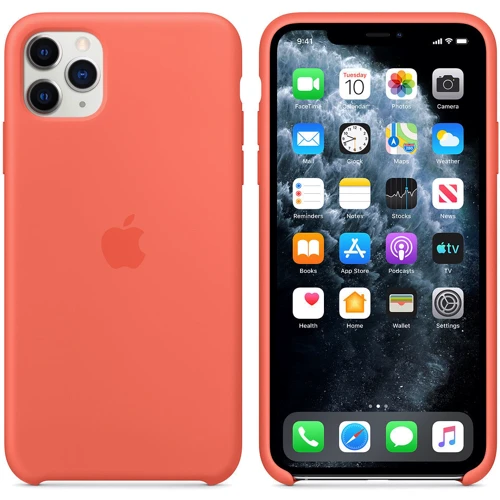 Чохол для iPhone Apple Silicone Case Clementine (Orange) (MX022) for iPhone 11 Pro Max фото 5