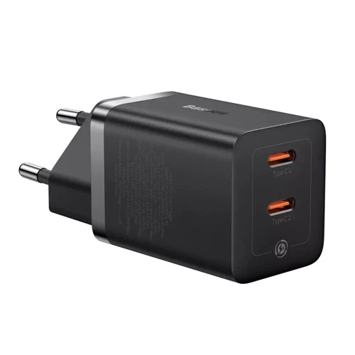 Зарядний пристрій Baseus Wall Charger 2xUSB-C GaN5 Pro 40W Black (CCGP180101): Сила струму 2.4А и более