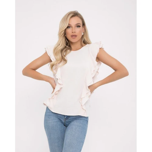 Блуза ISSA PLUS SA-267 48 бежевая без рукава
