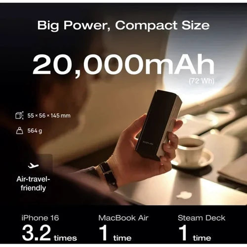 Внешний аккумулятор EcoFlow Power Bank 20000mAh RAPID Pro 230W Black (EF-RAPIDPRO20K-EU)