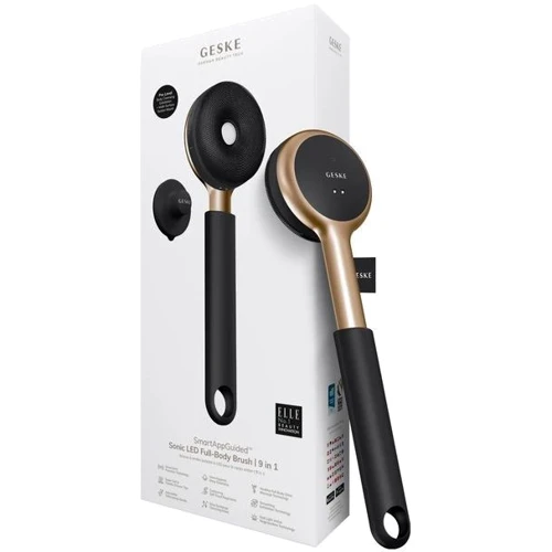 Звукова світлодіодна щітка для тіла GESKE Sonic LED Full-Body Brush&Intensive Exfoliator 9в1 gray