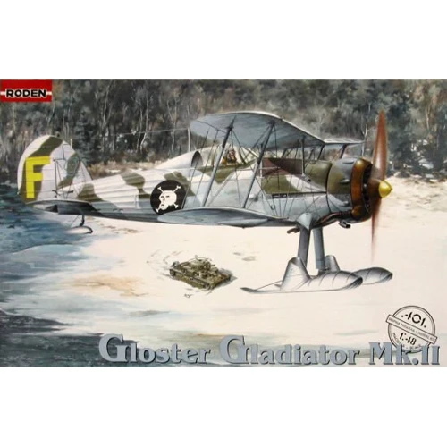 Модель Roden Истребитель-биплан Gloster Gladiator Mk. II (RN401)