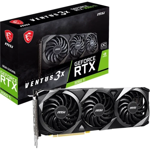 Видеокарта MSI GeForce RTX 3060 Ti VENTUS 3X 8G OC LHR: Тип памяти GDDR6