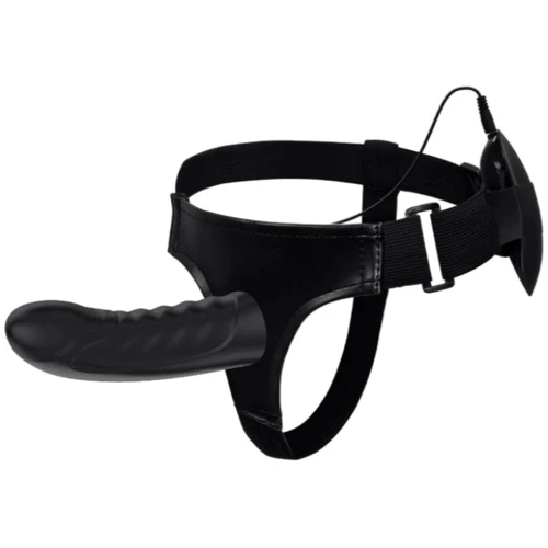 Страпон LYBAILE Pretty Love Marvin Strap-On Harness Vibrating Black 16,2 см