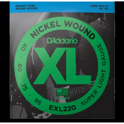 Струна для гитар Струны для бас-гитар D"ADDARIO EXL220
