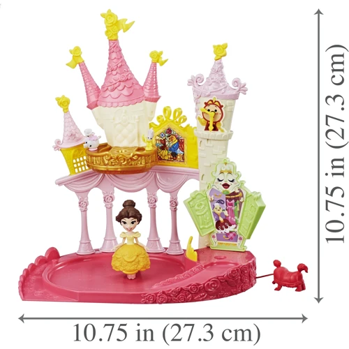 Маленькая кукла Hasbro Disney Princess Белль, крутящаяся и дворец (E1632): Возраст от 4 лет