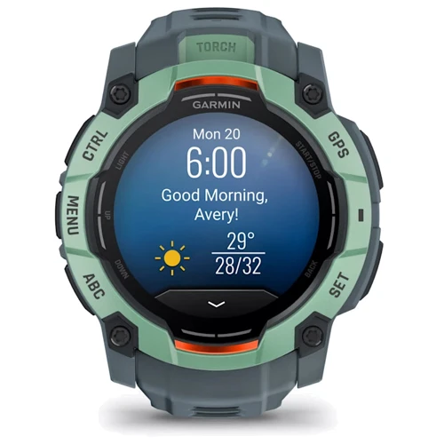 Смарт-часы Garmin Instinct 3 AMOLED 50mm Neotropic with Twilight Band (010-03020-01) фото 10