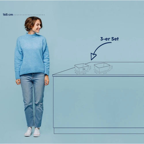 Набор корзин KELA Neo черный 3 штуки (24485)