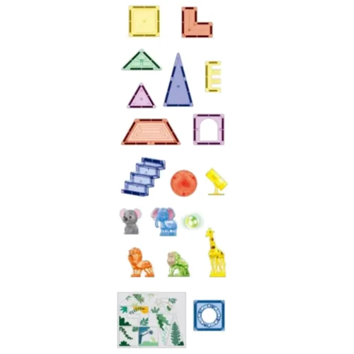 Конструктор магнитный MAGNET BLOCKS дикие животные 44 детали (HD126A-1) фото 3