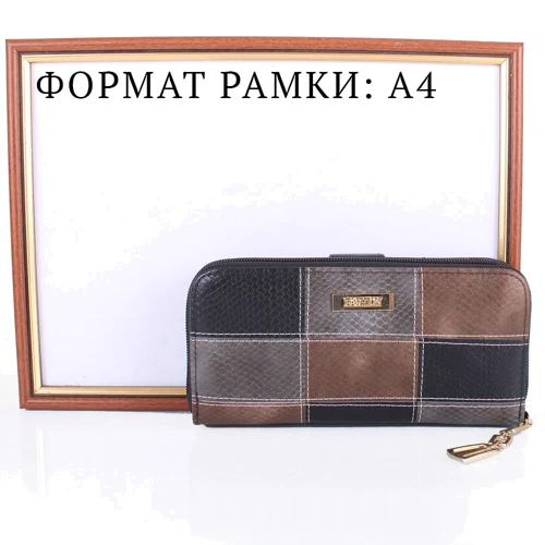 Жіночий гаманець Jessica різнокольоровий (TGY-003-black): Формат гаманця горизонтальний