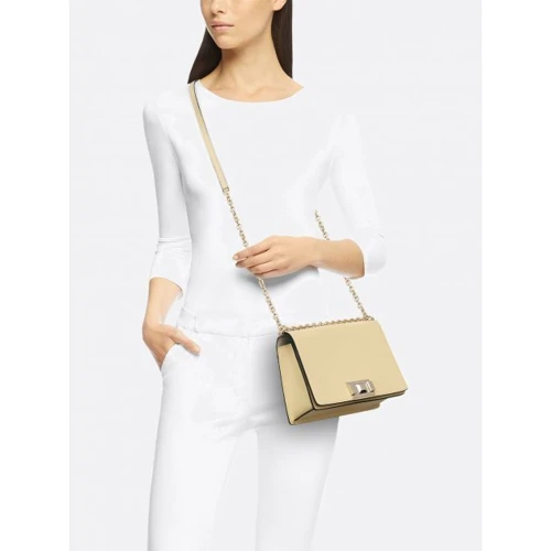 Женская сумка кросс боди Furla Mimi' S Crossbody светло-желтая (1045361): Фактура Матовая, Зернистая