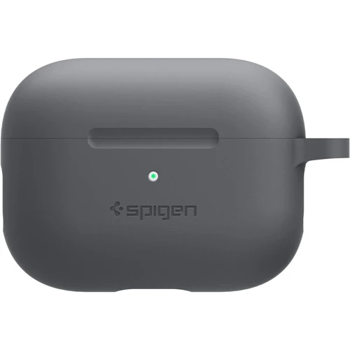 Чехол для наушников Spigen Silicone Fit with Belt Charcoal (ASD00536) for Apple AirPods Pro фото 2