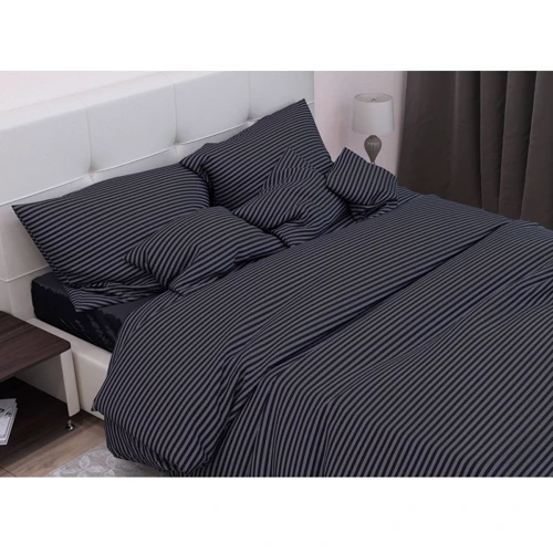Комплект наволочок SoundSleep Stripe Black сатин-страйп 70х70см 2шт (93165891)