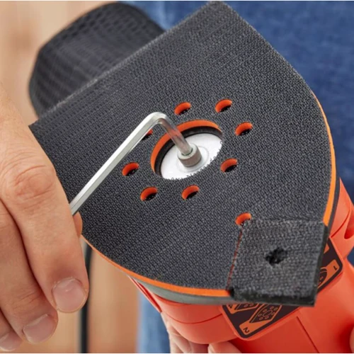Вібраційна шліфувальна машина Black+Decker BEW200 UA: Споживана потужність 200 Вт