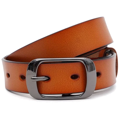 Женский ремень Borsa Leather желтый (CV1ZK-008g-ginger)