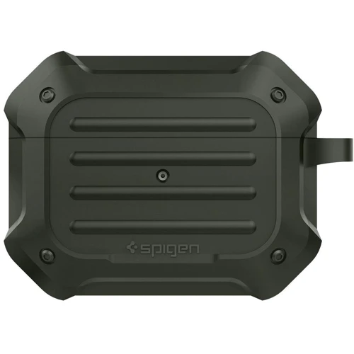 Чехол для наушников Spigen Tough Armor with Belt Military Green for Apple AirPods Pro: Особенности С карабином
