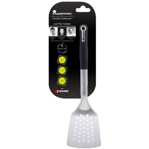 Ложка кулінарна з прорізами MasterPro Foodies collection 33.6 см (BGMP-4859)