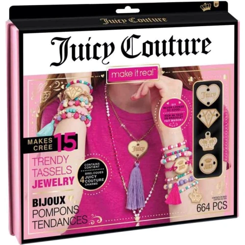 Набор для создания шарм-браслетов Make it Real Juicy Couture Модные украшения с кистями (MR4415): Производитель Make it Real