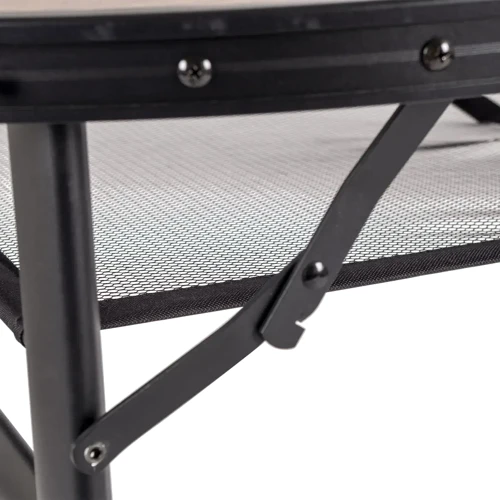 Стол для кемпинга Bo-Camp Melrose Oval 120x80 cm Black/Wood look (1404220) фото 7