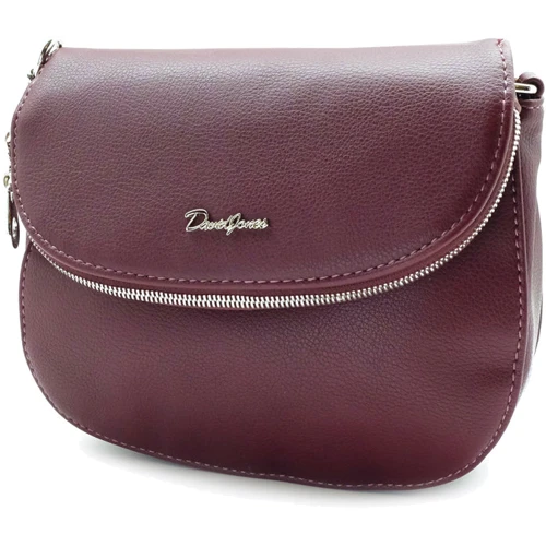 Женская сумка кросс боди David Jones бордовая (7771856)