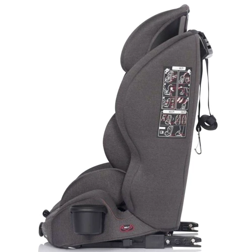 Автокресло Colibro Go Isofix 9-36 9024-CGIs-16 Granito, графит: Вес ребенка до 36 кг