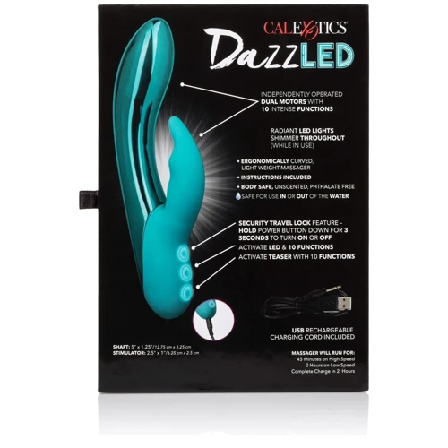 CalExotics DazzLED Brilliance - вибратор кролик с led подсветкой, 12.75x3.25 см