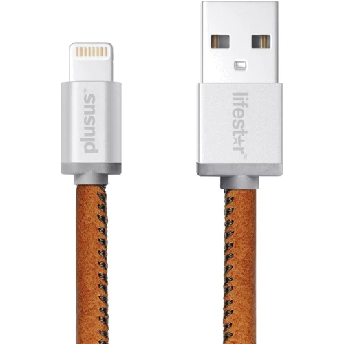 Кабель PlusUs USB Cable to Lightning LifeStar 25cm Vintage Tan (LST2001025)