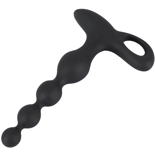 Анальная цепочка с вибрацией Orion Black Velvets Rechargeable Anal Beads
