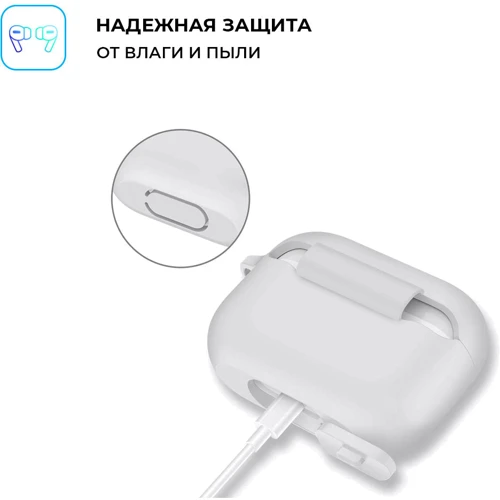 Чехол ArmorStandart Silicone Case Transparent (ARM56083) for Apple Airpods Pro фото 2