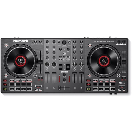 Профессиональный 4-дековый DJ-контроллер NUMARK NS4FX