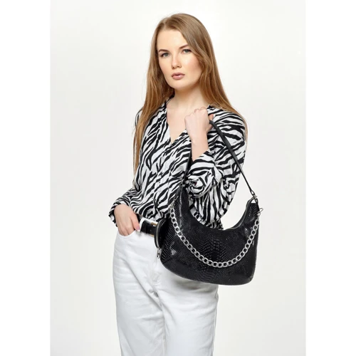 Женская сумка хобо Sambag черная (91103070): Пол Женский