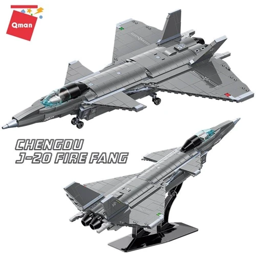 Конструктор Qman Винищувач Chengdu J-20, 1748 деталей (23011) фото 8