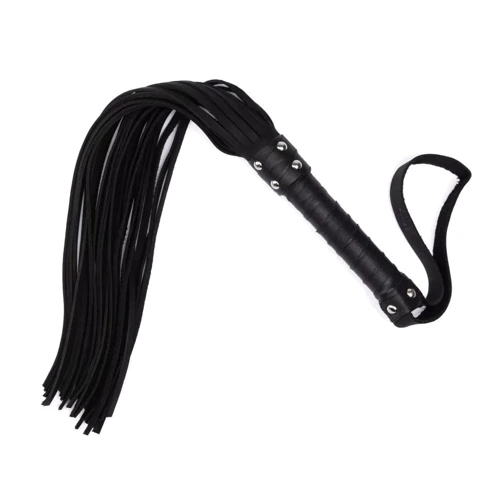 Флоггер из натуральной кожи Flirty Hard Leather - Black, BG-00002