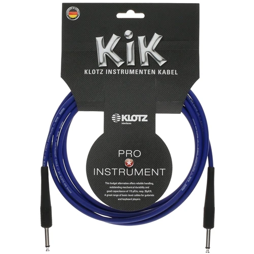 Кабель инструментальный Klotz KIK Instrument Cable Blue 3 м: Производитель Klotz