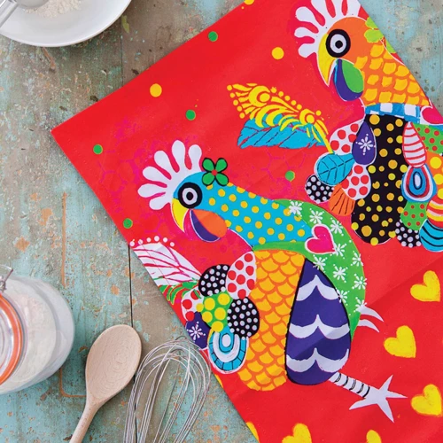 Рушник Maxwell & Williams Chicken Dance Love Hearts для кухні 50х70 см (GX0126) фото 4