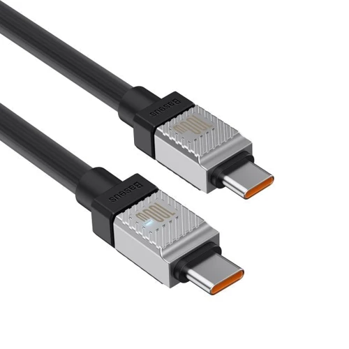 Кабель Baseus USB-C to USB-C CoolPlay Series 100W 1m Black (CAKW000201) фото 5