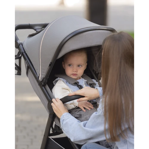 Прогулянкова коляска Carrello Bravo CRL-5515 Palm Green 2024 BF: Матеріал коліс резина
