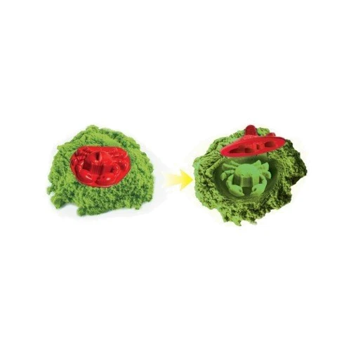 Набор песка для детского творчества - Kinetic Sand Замок Из Песка (зеленый, 454 г, формочки, лоток)
