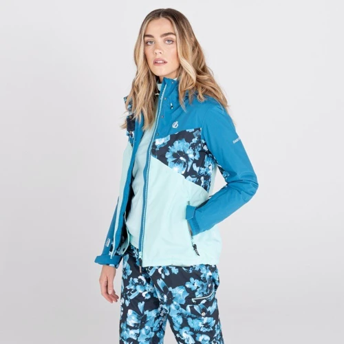 Горнолыжная куртка Dare 2b Determined Jacket DWP508-DDL 40 синяя зимняя с капюшоном: Состав Полиэстер